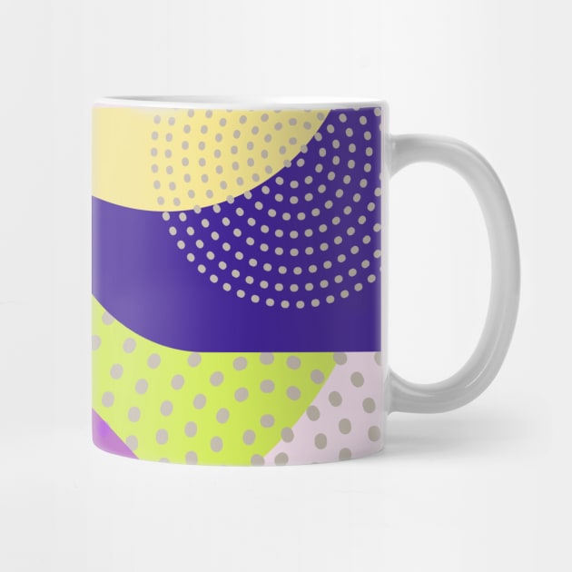 Modern Geometric Pattern Pastel Lime Pink Brights Serene Style by SwagOMart